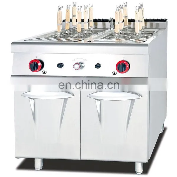 Restaurant Equipment Stainless Steel Industrial Gas Pasta Cooker With Cabinet photo-3