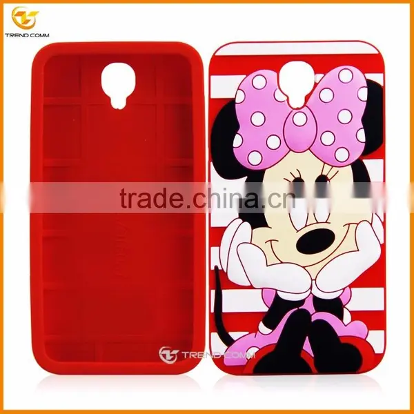 for Alcatel One Touch 6037 Cute Cartoon Silicone Back Cover Case photo-3