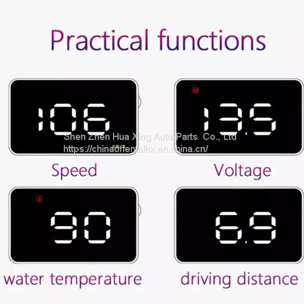 3.5 Inch Head Up Obd2 Car Hud Display With Car Overspeed Alarm photo-2