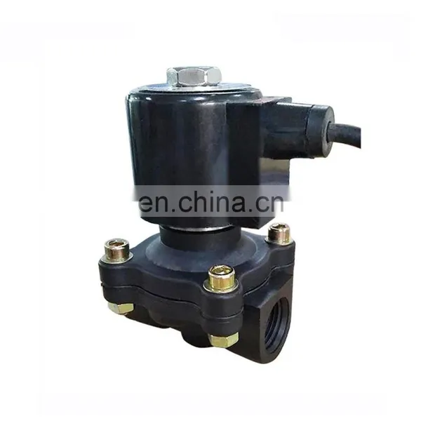 COVNA DN15 1/2 Inch 2 Way 12V DC Normally Closed IP68 Underwater PVC Plastic Submersible Solenoid Valve