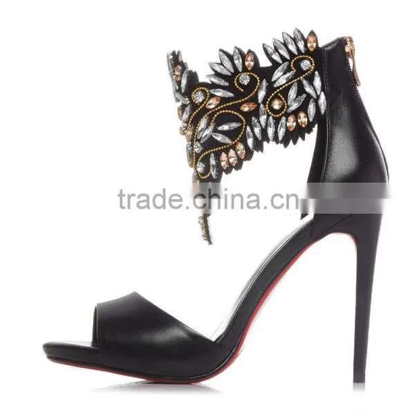 C71695A Sexy Gold Women Party Wear Shoes Wedding Shoes Bridal photo-2