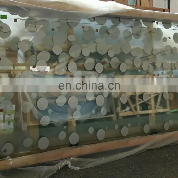 Custom Outdoor Glass Panels Silk Screen Printing Tempered Laminated Building Glass photo-2