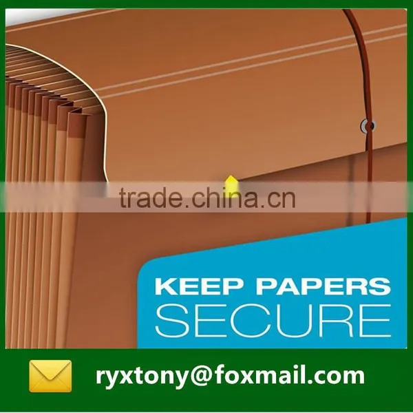 Kraft Paper Handmade Expanding Wallet With Elastic String photo-5