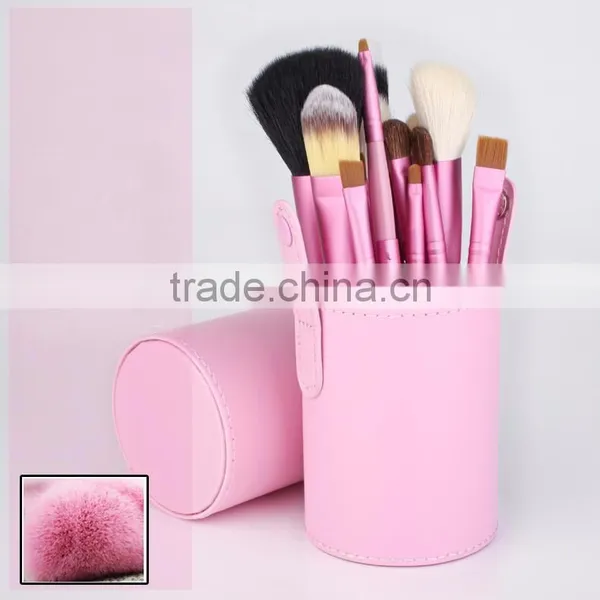 Private Logo12pcs Cup Holder Cosmetic Brushes Kit Makeup Brush Kit Foundation Brush Facial Brush photo-6