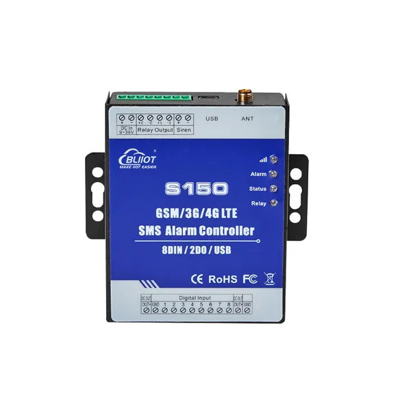 GSM 3G 4G SMS Remote Controller Alarm With 8DI 2DO USB for Buildings and Real Estate photo-4