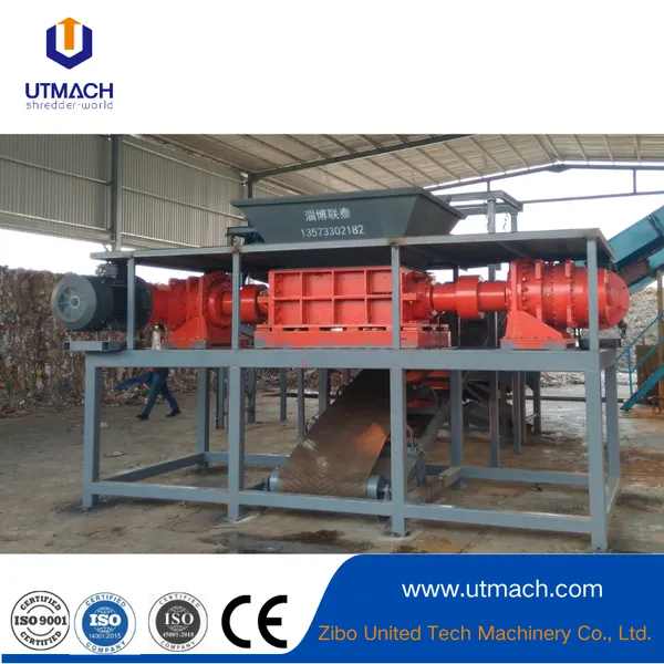 Industrial-Grade Double Shaft Shredder for Solid Waste Management
