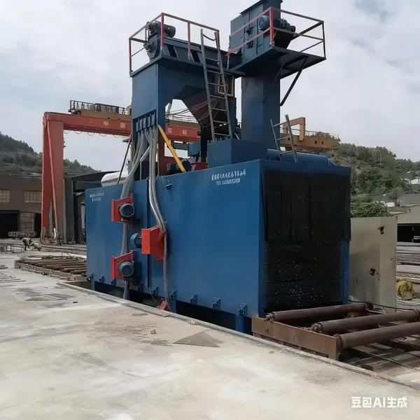 Roller Type Shot Blasting Machine With Variable Frequency Speed Regulation H-shaped Steel Structure Steel Plate and Steel Pipe photo-4