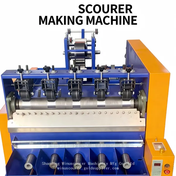 Automatic Stainless Steel Flat Scrubber Making Machine photo-4