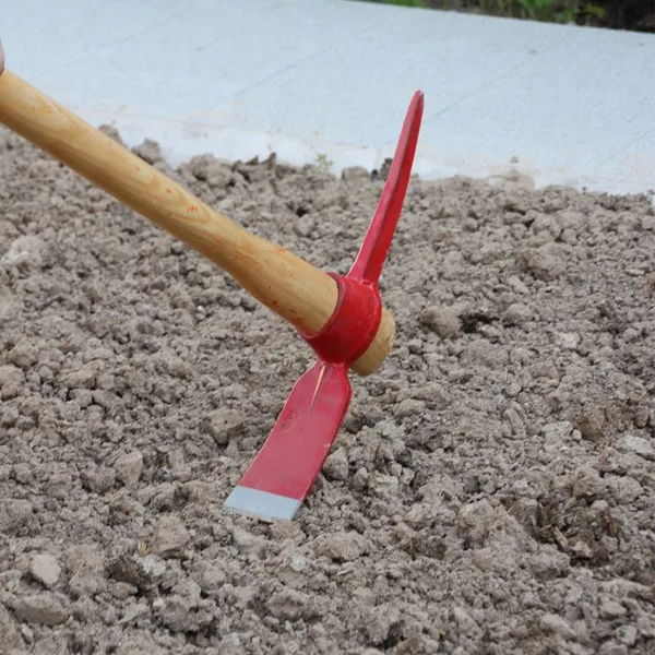 High Strength Rail Steel Pickaxe Mattock With Wooden Handle Mining Digging Tool Agricultural Equipment Supplier photo-5