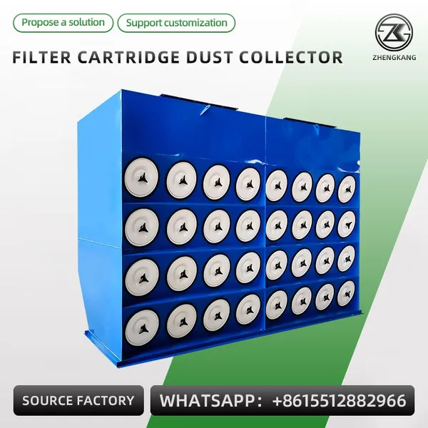 Pulse Jet Cartridge Dust Collector Industrial Filter Cartridge Dust Removal Machine photo-2
