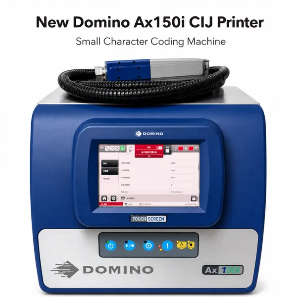 New Original Domino Ax150i Continuous Inkjet Printer Small Character Date Coding Machine