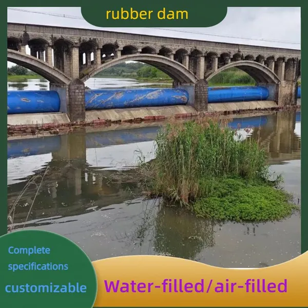 Inflatable rubber dam, flexible flood control barrier, river drainage and flood control solution