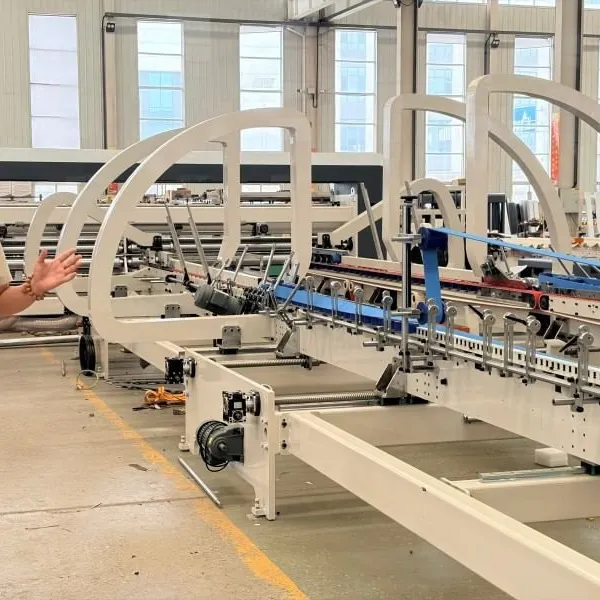Large Output Horizontal Folder Gluer Stitcher for Industrial Mass Production photo-4