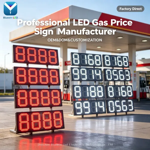 12 Zoll 8888 Digitalanzeige für Tankstelle LED Digitalpreisschild Öl-Digital-Preisbildschirm LED-Preisbildschirm