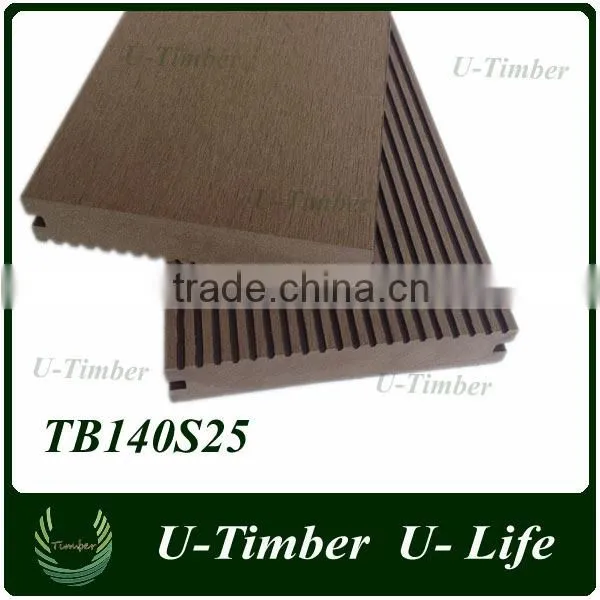 Color Mix Outdoor Grey Wood Composite Decking Exported to Spain photo-3