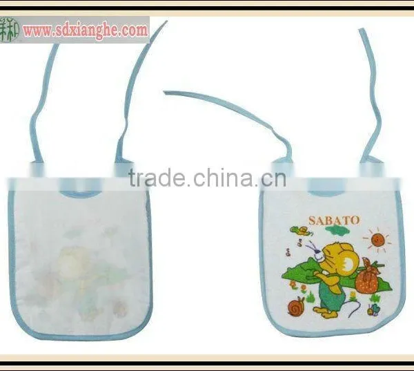 Printed Tied Knitted Terry Baby Bib