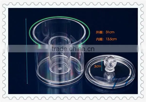 Best Sale Fashion Plastic Two Cylinder Acrylic Storage Box With High Quality photo-2