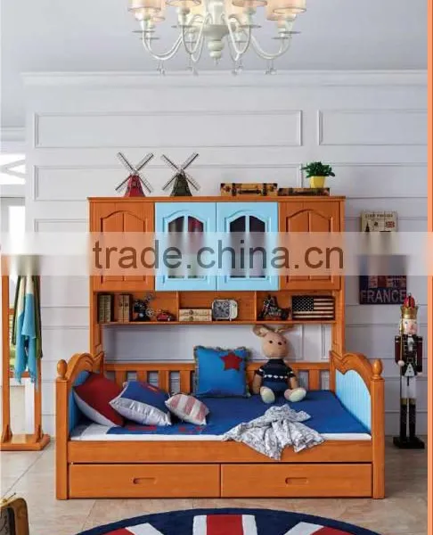 Hot Sale Bedroom Furniture Solid Wood Kids Bunk Bed K2201-2203 photo-4