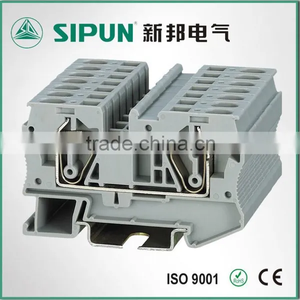 ST3-6 UK Din Rail Spring Terminal Block