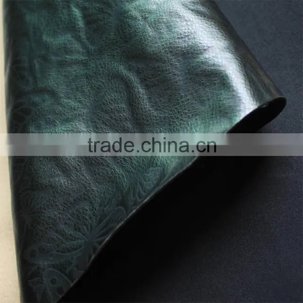 pu Embossing Fake Leather With Butterfly Embossed Pattern pu Artifical Leather With Stamping Pattern photo-3