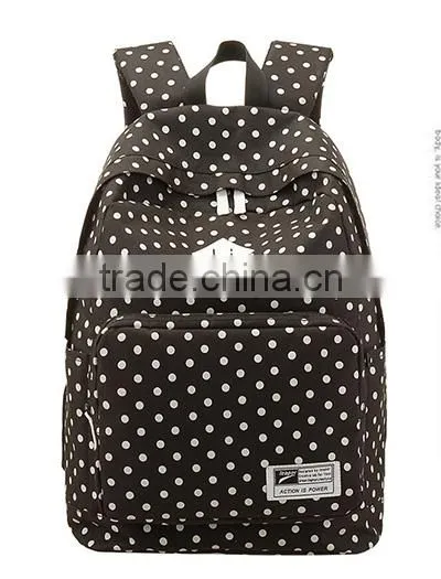 Leisure School Students Shoulder Bag for Polyester Backpack With Dot Bag photo-5