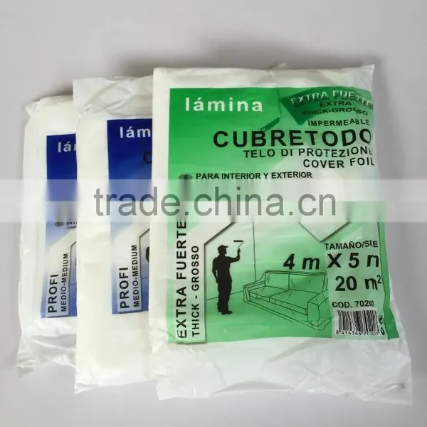 Plastic Drop Sheet/ PE Drop Cloth/ Dust Cover for Decoration photo-4