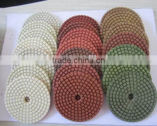 Resin Bonded Sunflower Polish Floor Concrete Wet Dry Diamond Pad photo-6