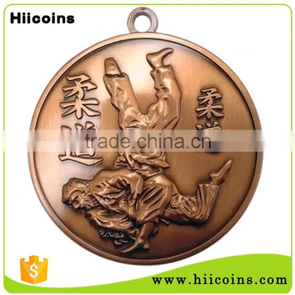Wholesale Custom Cheap High Quality Gold Casting Metal Sports Award Jiujitsu Medal