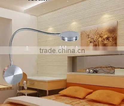 Bedroom Wall Lights Flexible Led Bedside Wall Lamp Black Aluminum Light Painting Lamp Bedside Lamp Hotel photo-2