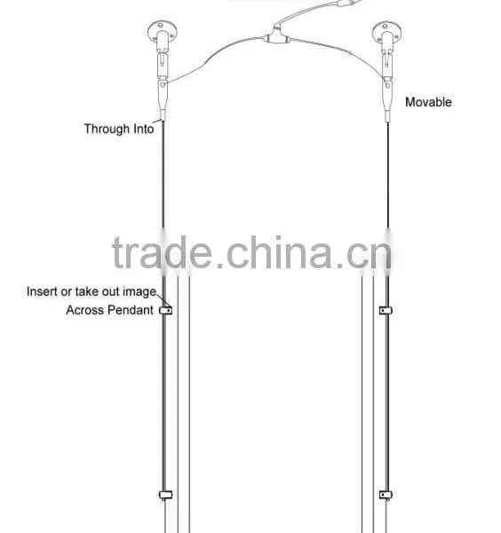 NEW Edgelight Crystal Frame Light Box Double-sided Hang Type CF2A Silm Light Box photo-3