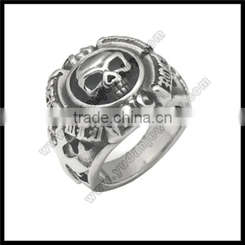 Stainless Biker Skull Ring Biker Skull Jewelry Wholesale