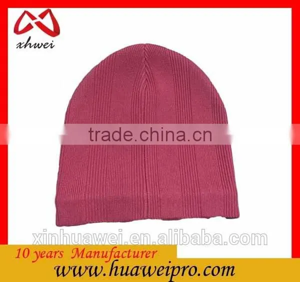 Custom Logo Winter Beanie Hat Womem Chunky Knit Warm 100% Cotton Beanie Cap photo-6