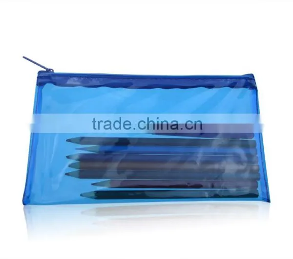 PVC Plastic Pencil Case With Funny Zipper for School Kids photo-3