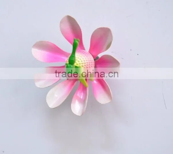 3.5 Inch Dragonfly and Butterfly on Lotus Plastic Flowers Fridge Magnet photo-4