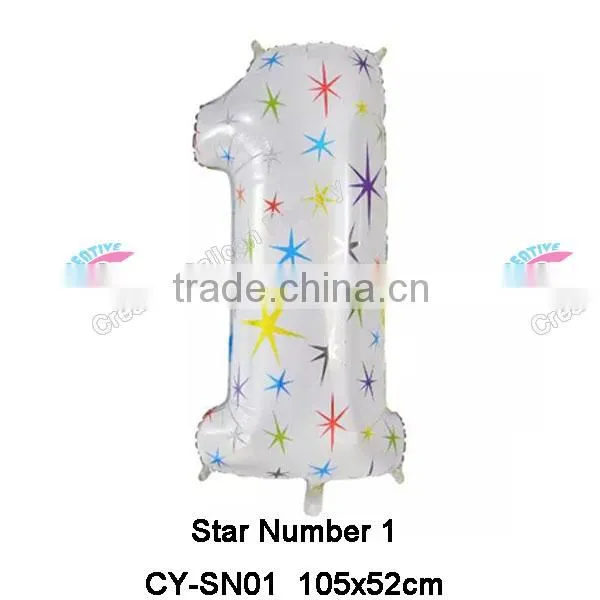 New Design 40Inch Star Number Balloon Helium Foil Balloon photo-2