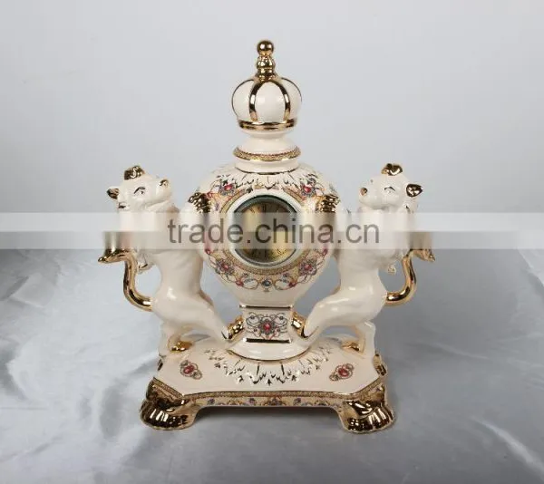 Home Decor Classic Luxury Clock / Porcelain Clock photo-4