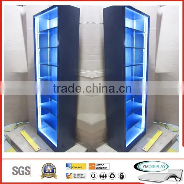 Wooden Display Shelf With LED and Show Case