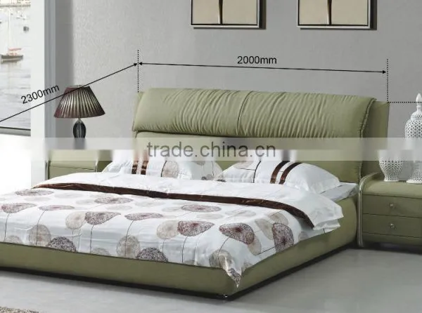 Simple Elegant King Size Bed Design Cheap Leather Furniture Sale for Bed Room photo-3