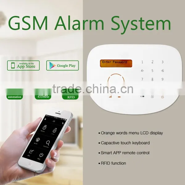 Intelligent auto-dial alarm system Usage GSM Burglar/Fire Security Alarm System & DIY house security alarm system