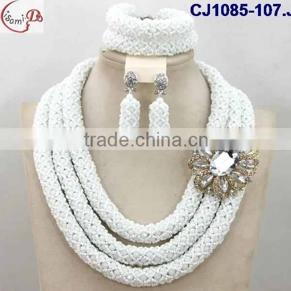 CJ1085 White Fashion and Newest Designed Ghigh Quality Material Beads Jewelry photo-4