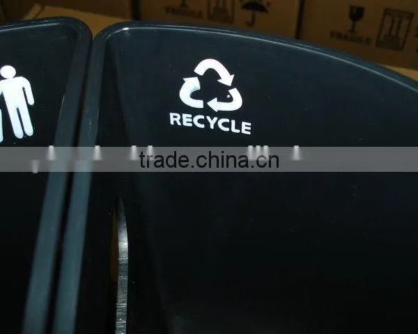 ABS Fire Resistant Plastic Twin Dustbin for Hotel photo-2