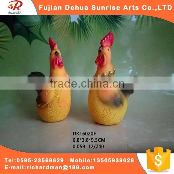 Beautiful Ceramic Handmade Cock Statue Decoration