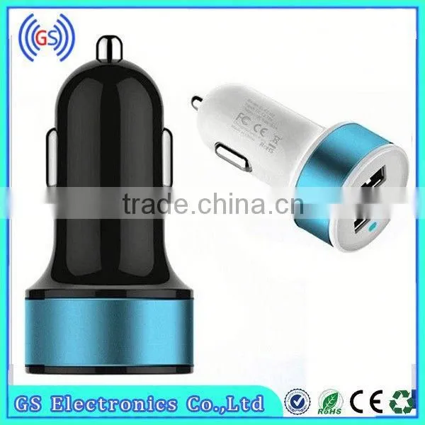 12V Solar Car Battery Charger Dual USB Car Charger With LED Chian Supplier photo-3