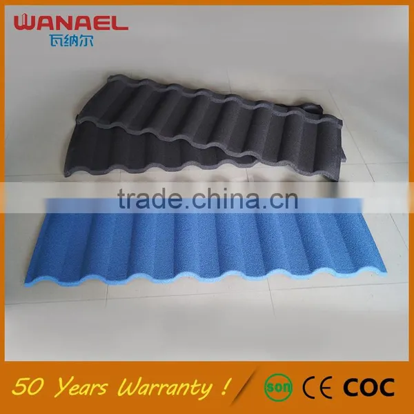 Guangzhou Cheap Roofing Materials Wanael Milan Decorative Low Cost Roof Tiles,anti-fading Roofing Tiles for Houses photo-6
