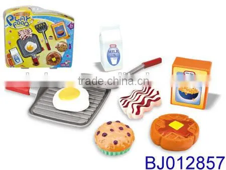 Funny Plastic West Food Toy Model Safe Toy Breakfast Toy for Baby