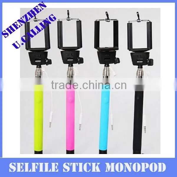 Z07-5 Plus High Quality Mobile Phone Selfile Monopod With Cable(No Need Bluetooth) photo-4