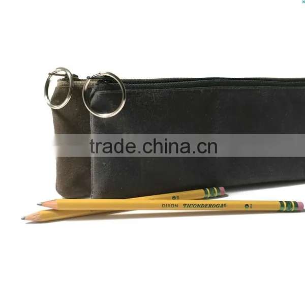 Custom High Quality Small Waxed Canvas Zipper Pouch photo-6