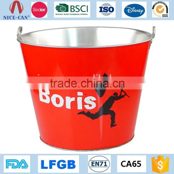 Wholesale Walmart Red Rull Champagne Beer Aluminum Tin Ice Bucket Custom Bulk China Stainless Steel Metal Ice Bucket photo-5