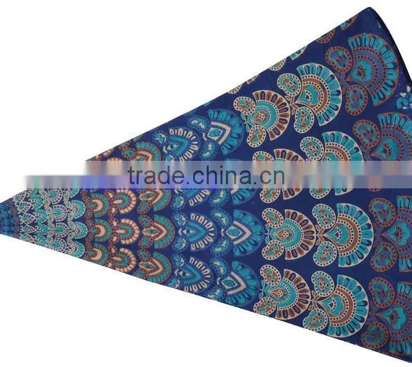 Indian Ethnic Block Printed Tapestry Wall Decor Throw Table Cover 100% Cotton Bedspread Indian Jaipur Manufacturer & Wholesaler photo-3