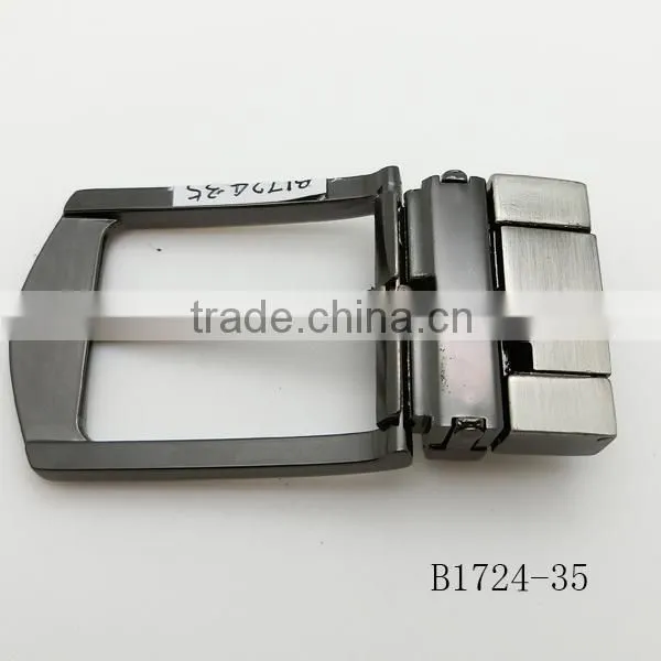 Formal Reversible Pin Buckle for 35mm Men's Real Leather Belt photo-4
